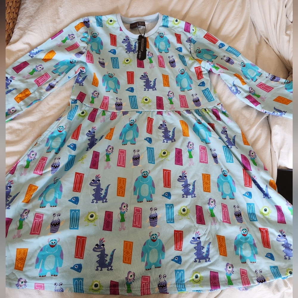 Colorful Long Sleeve Dress with Fun Print